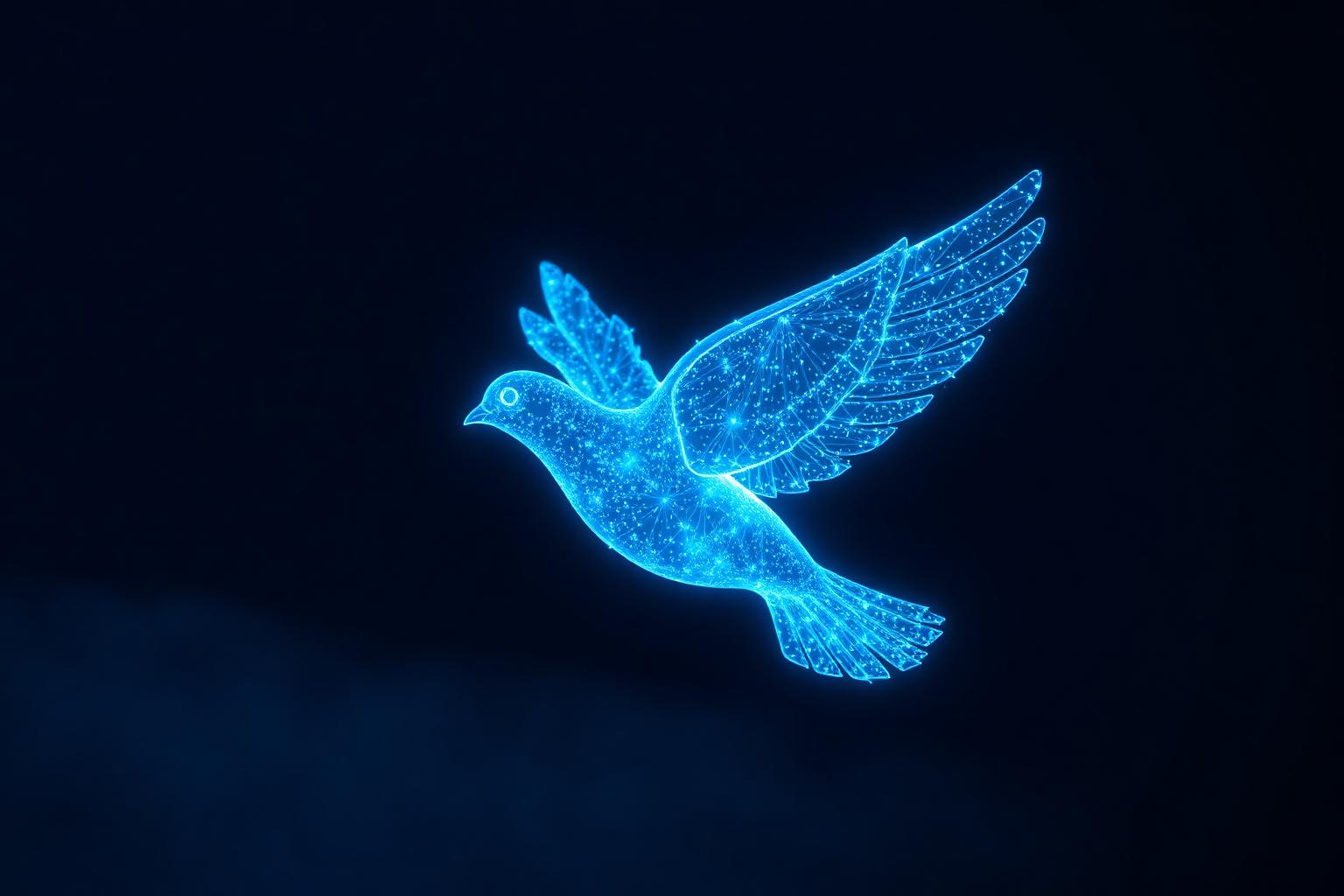 A dove of light